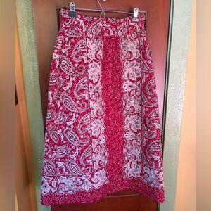 SEA NYC DESIGNER QUILTED MAXI SKIRT WITH POCKETS
